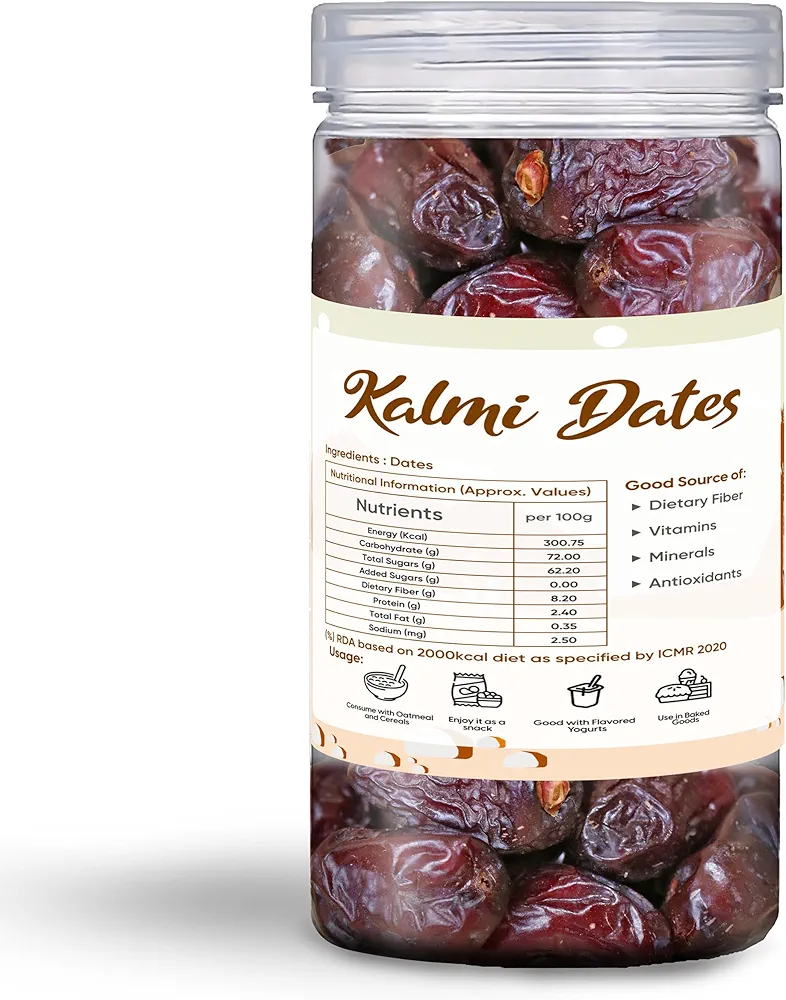 Dry fruits Aagro Farm: Fabeato Premium Kalmi Dates/Khajoor 400g | Rich Source of Potassium & Iron|Naturally Sweet|No Added Sugar | No Preservative - Image 3