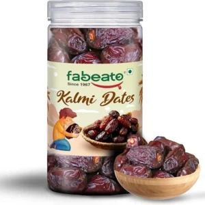Dry fruits Aagro Farm: Fabeato Premium Kalmi Dates/Khajoor 400g | Rich Source of Potassium & Iron|Naturally Sweet|No Added Sugar | No Preservative